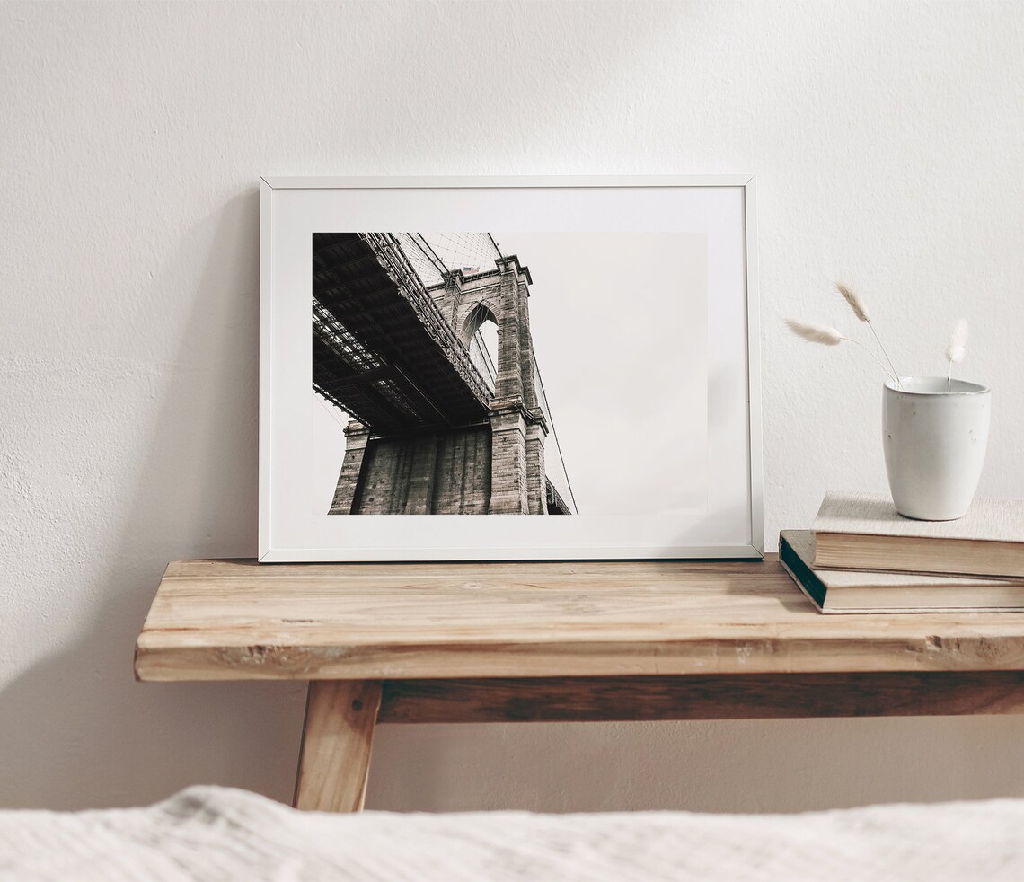 Brooklyn Bridge Photography, New York City Travel Poster - Image 4