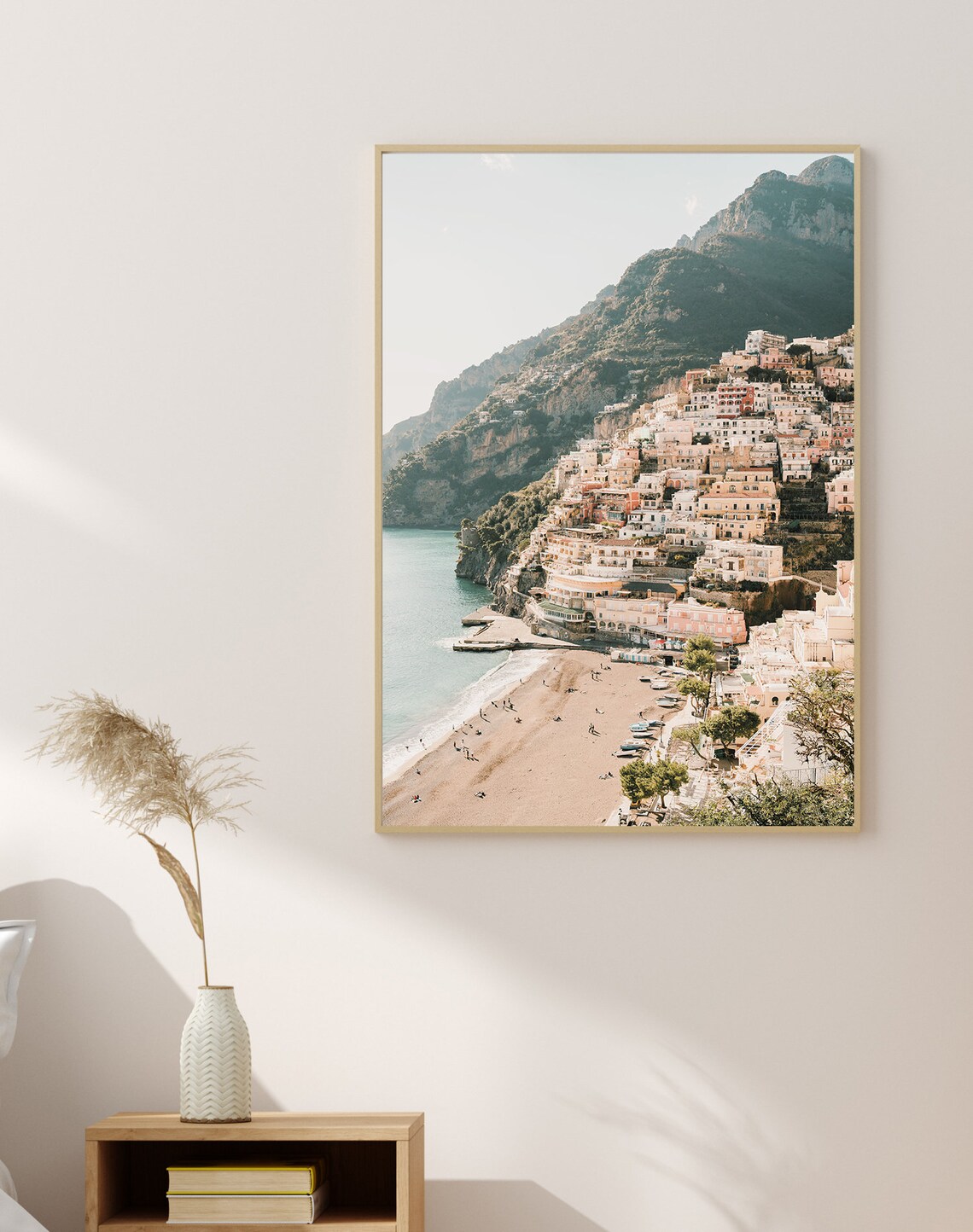 Positano Italy Travel Poster, Amalfi Coast Landscape - Image 2