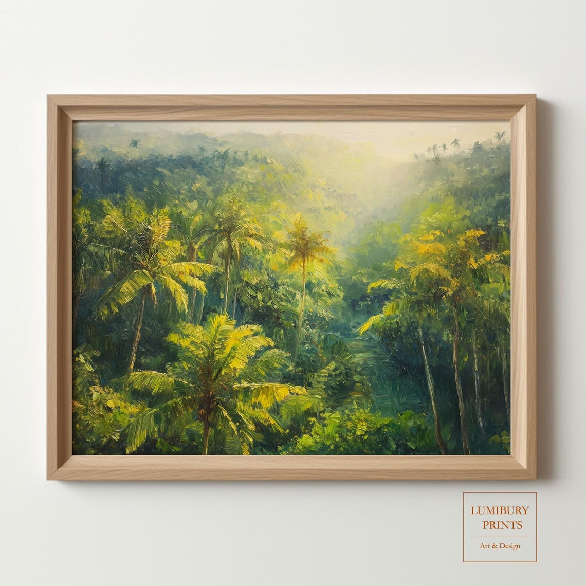 Rainforest Wall Dcor Jungle Art Tropical Vintage Nature Botanical Poster Palm Tree