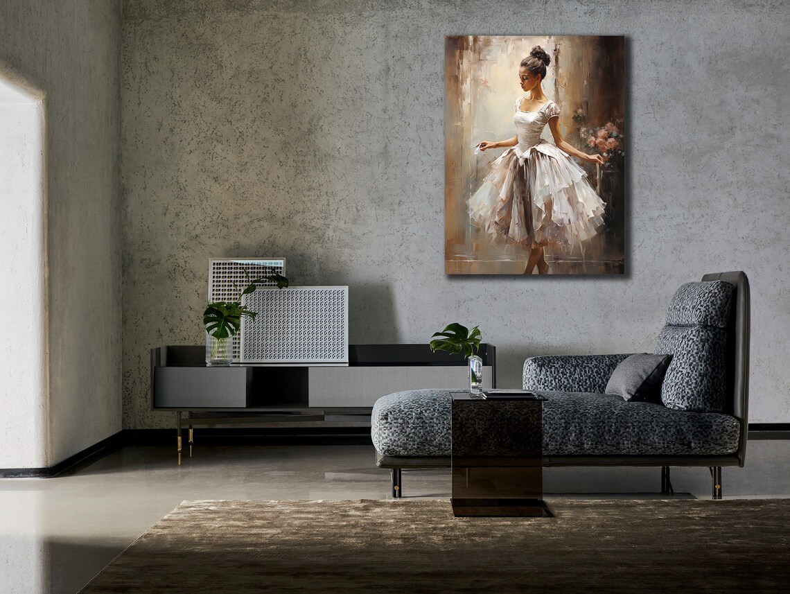 Ballerina Dance Art Print, Modern Wall Decor Gift For Her - Image 3