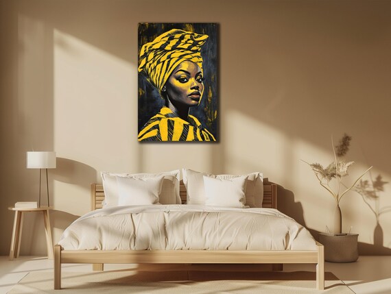 African Woman Prints Ethnic Painting Wall Decor House Gift Idea Bedroom Wall Decor Girl Wall Art Spiritual Poster Home Decor