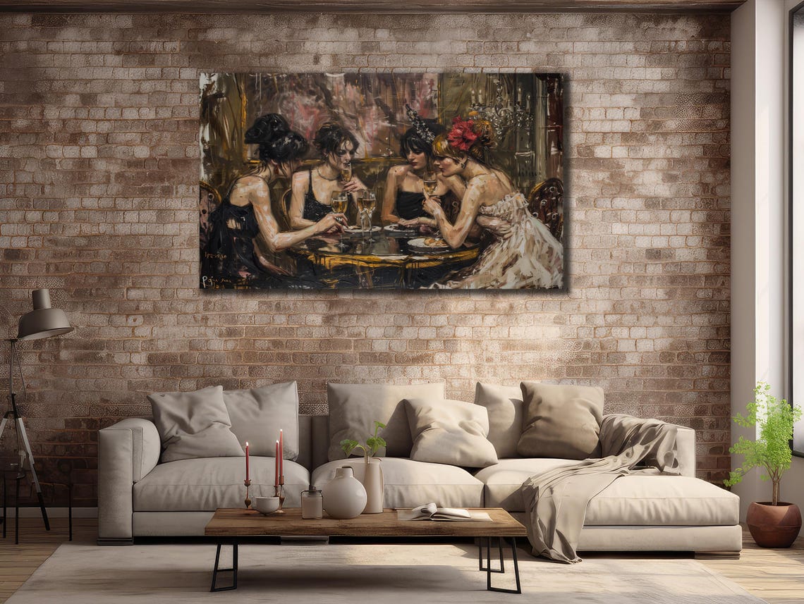 Women Holding Glass Sexy Girl Wall Posters Girl Wall Art Bedroom Decor Silhouette Painting On Sexy Girl Artwork