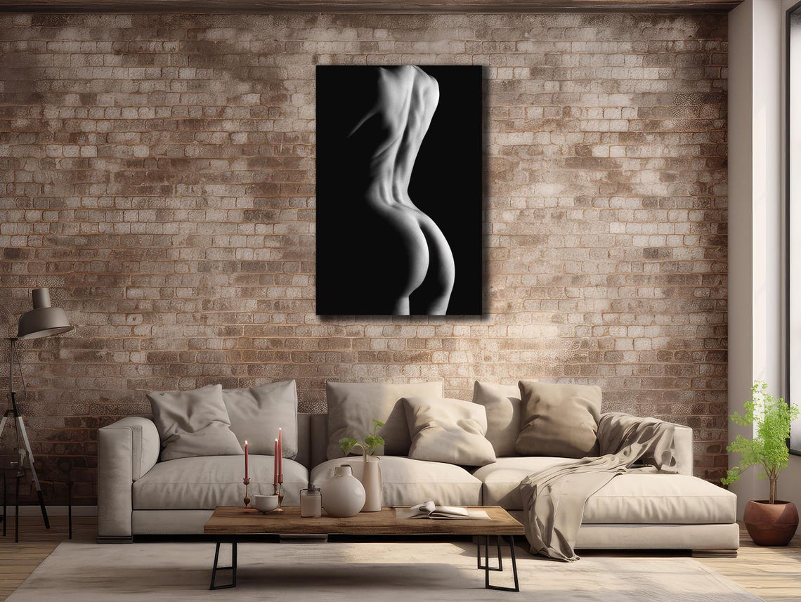 Naked Prints Nude Painting Art Wall Hanging House Gift Ideas Erotic Bedroom Wall Decor Girl Wall Art Sexy Woman Poster - Image 2