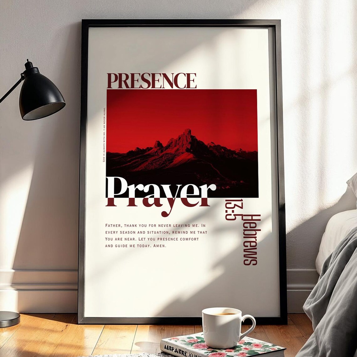 Prayer Christian Wall Art, Bible Verse Poster