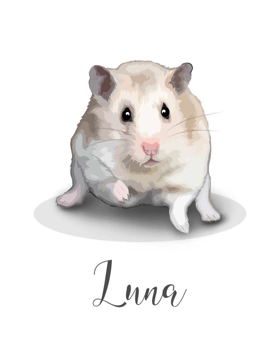 Regal Custom Guinea Pig Portrait Royal Pet Lover Gift Wall Art - Image 5