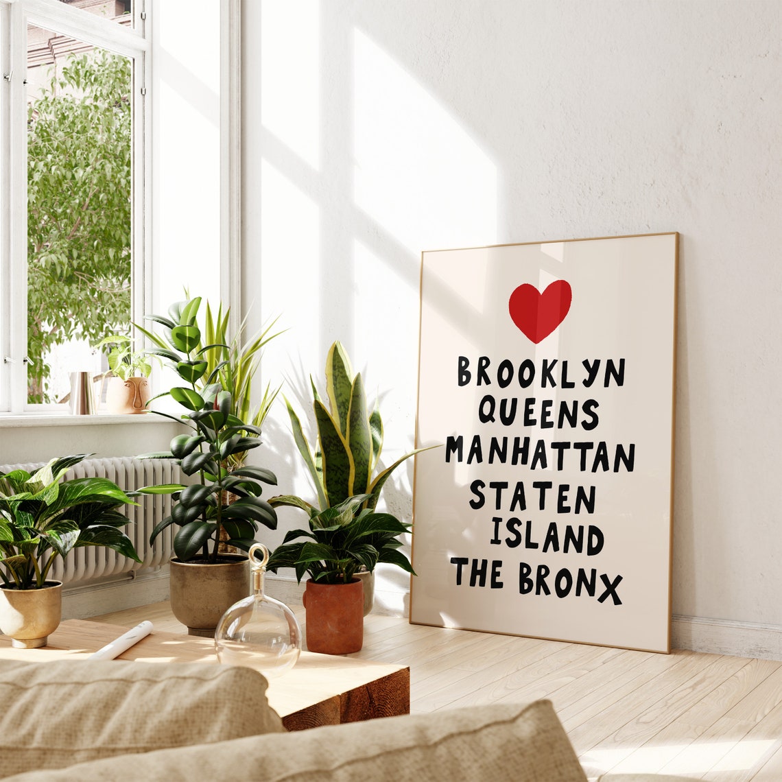 New York City Art Print New York Neighborhoods Wall Art Aesthetic New York Print Cute Nyc Print New York Boroughs Poster - Image 2