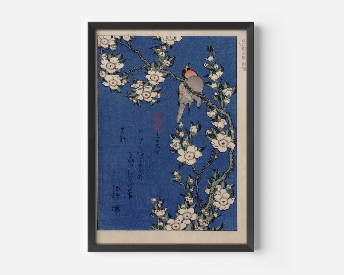 Hokusai Bird Print, Vintage Japanese Poster Art - Image 3