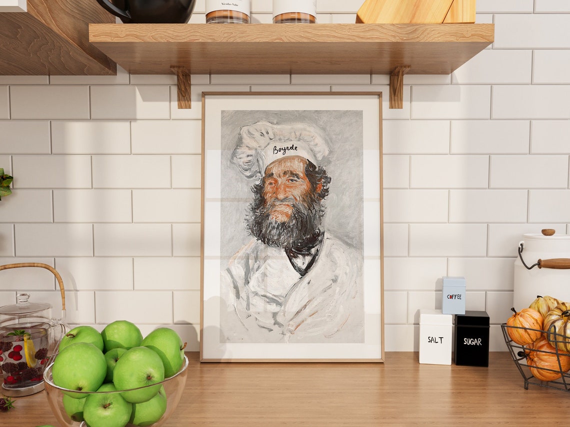 Funny Chef Kitchen Print Kitchen Art Wall Decor Kitchen Wall Art Amusing Gift For Dad Chef Poster Cooking Humor Home Cook Painting
