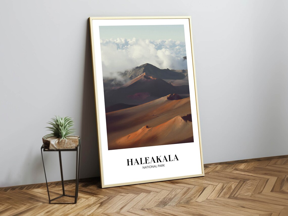 Haleakala National Park Vintage Travel Poster Print