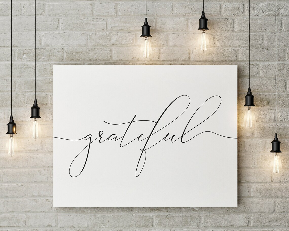 Gratitude Be Grateful Minimalist Poster Print - Image 2