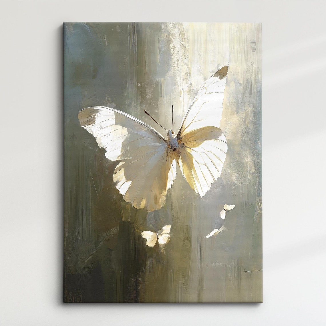Colorful Butterfly Abstract Oil Painting Framed Print Framed Portrait Wall Art Poster Home Decor Interior Butterfly Lover Gift
