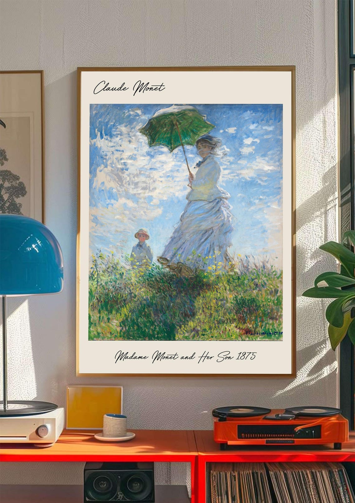 Claude Monet, Madame Monet and Her Son, Vintage Print - Image 4