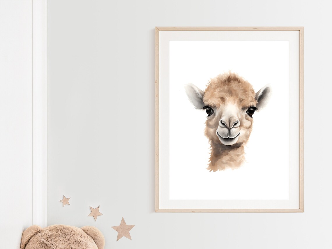 Baby Camel Nursery Art Print, Desert Nursery Decor - Image 2