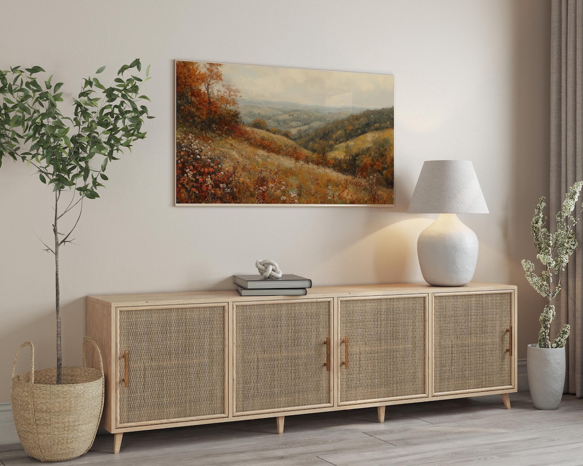 Autumn Wildflower TV Art, Fall Decor Poster - Image 3