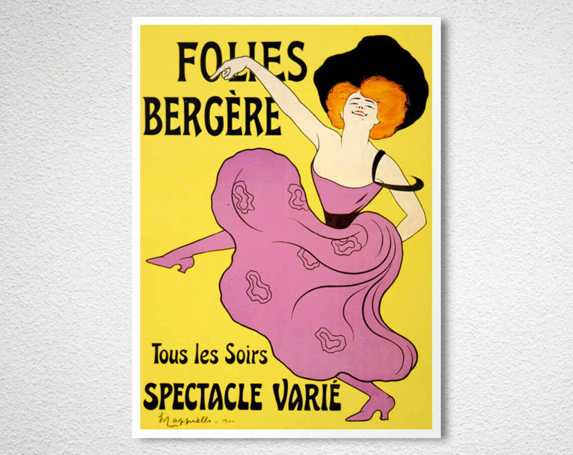 Folies Bergere Vintage Entertainment Poster Print - Image 2