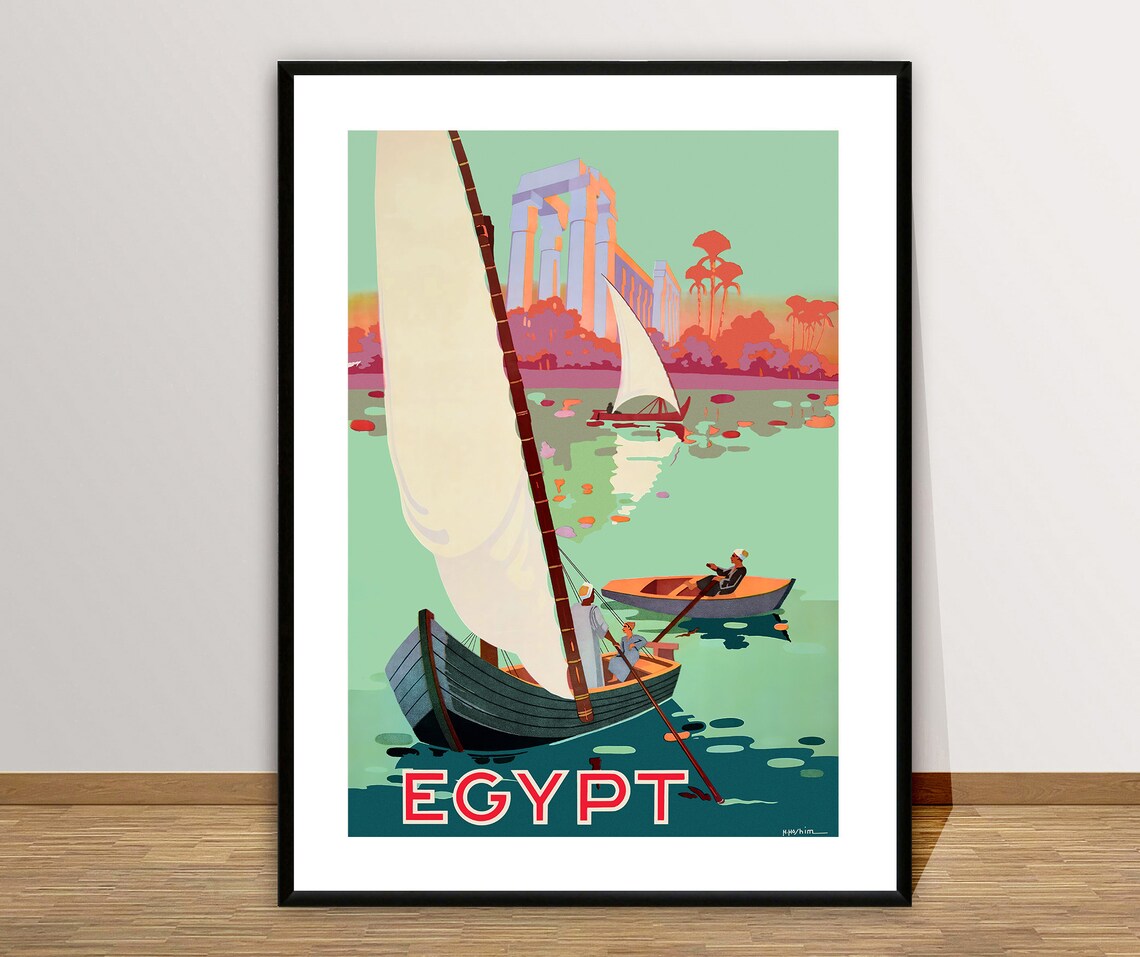 Egypt Vintage Travel Poster, Travel Poster - Image 2