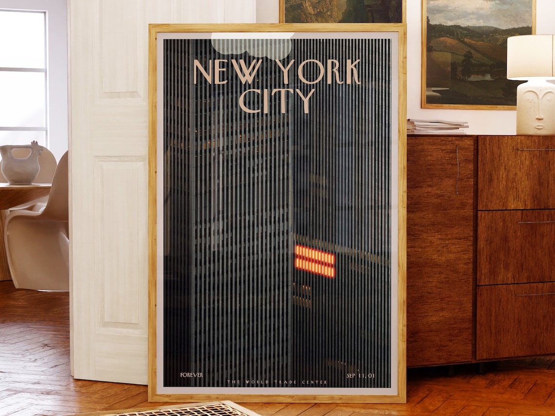 World Trade Center 911 New York City Travel Poster