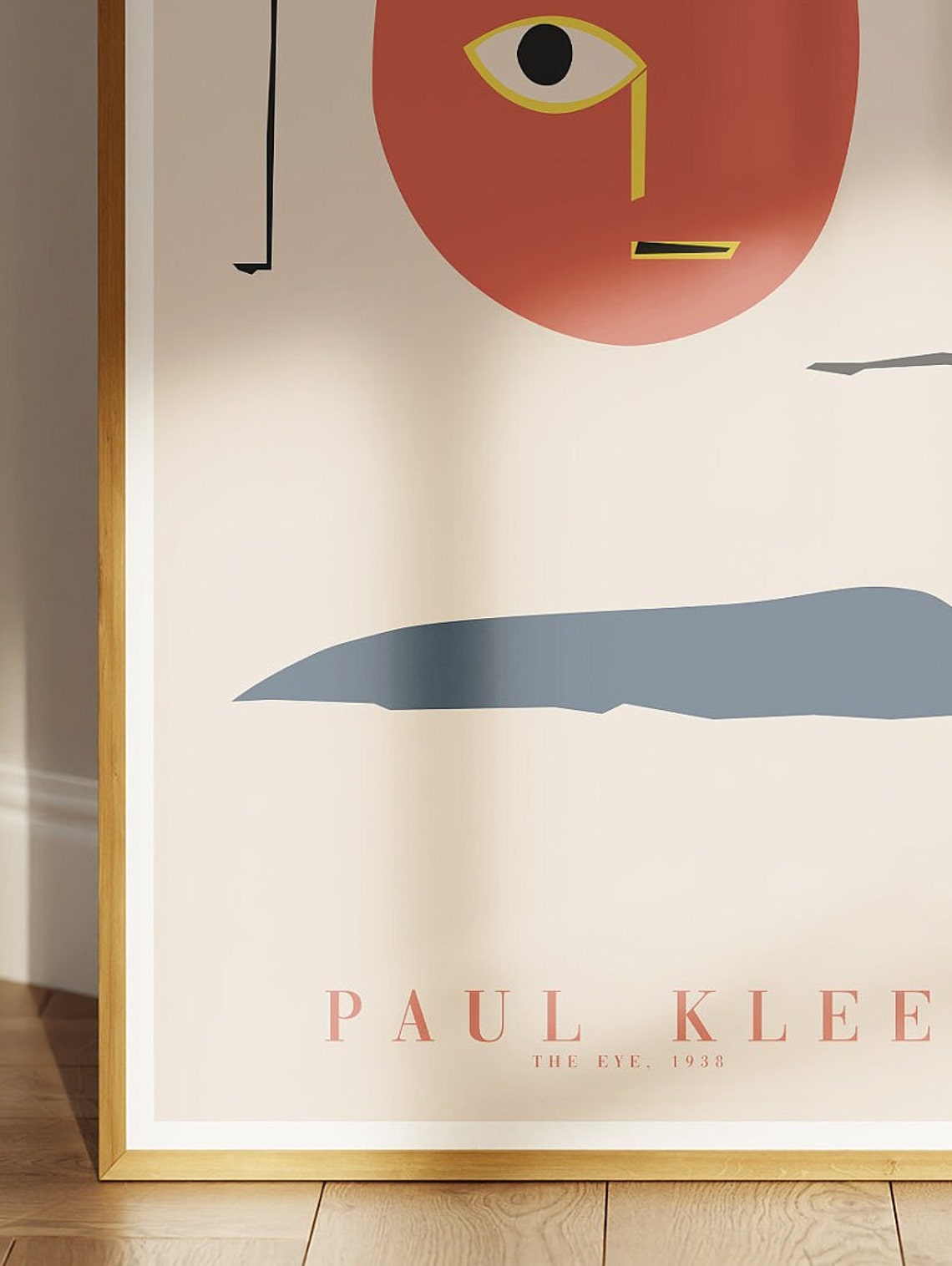 Paul Klee The Eye 1938 Red Abstract Face Minimalist Art Poster - Image 3