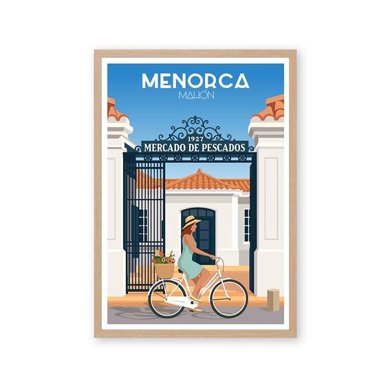 Fish Market Poster, Ma Menorca