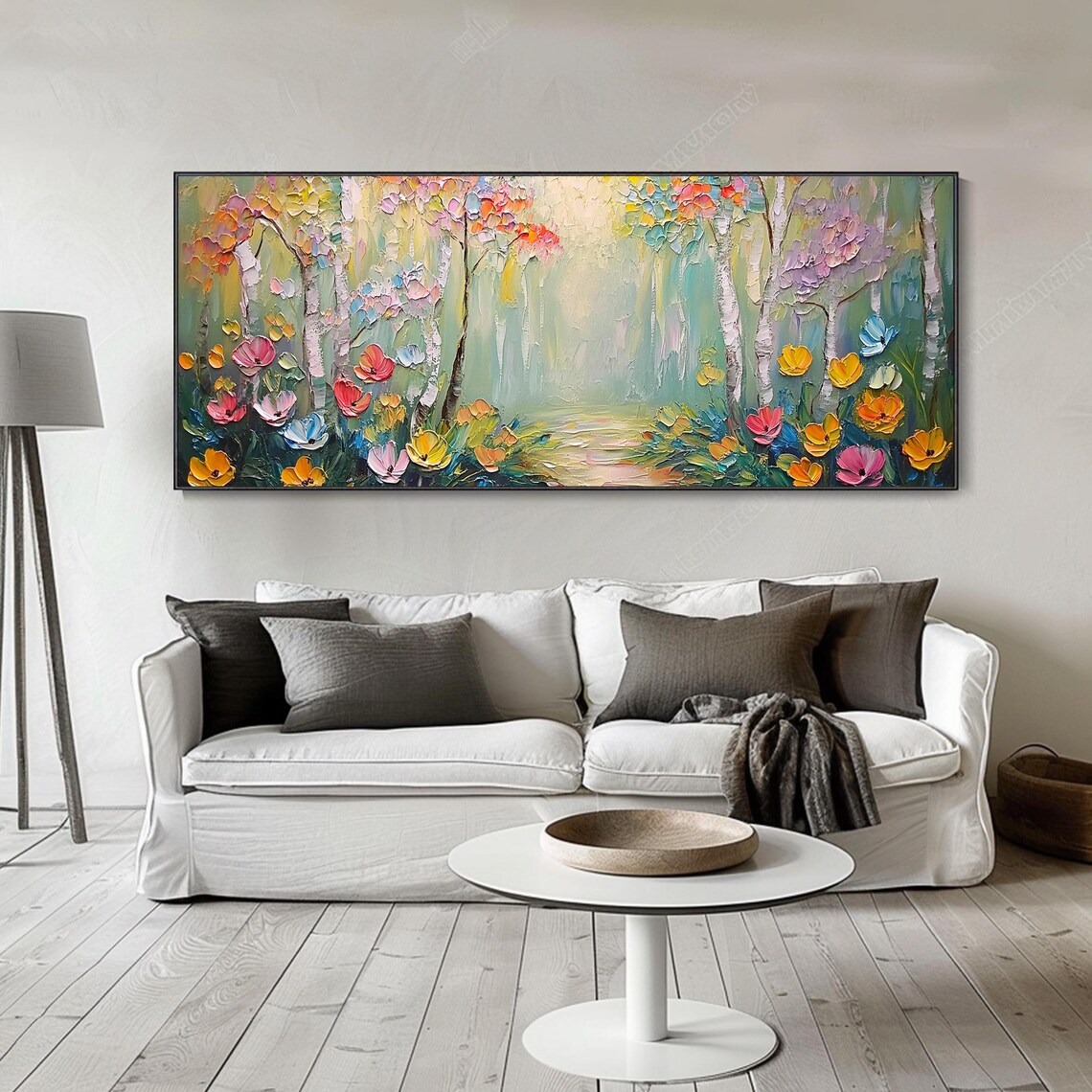 Original Forest 3D Texture Mural, Spring Path Scenery - Image 2