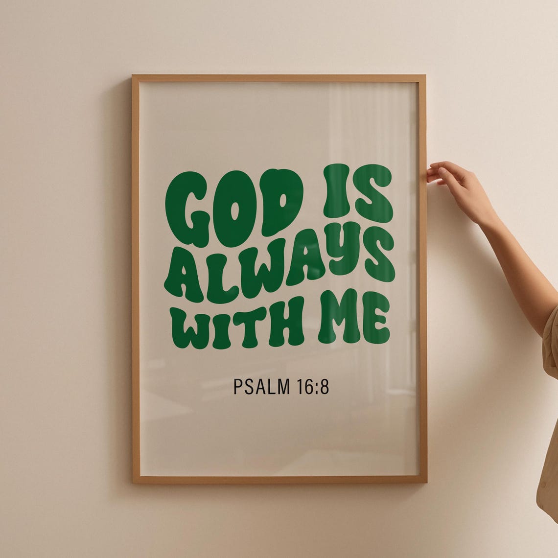 Retro Christian Wall Print Psalm Scripture Art Religious Print Bible Verse Wall Decor Art Christian Gift - Image 5