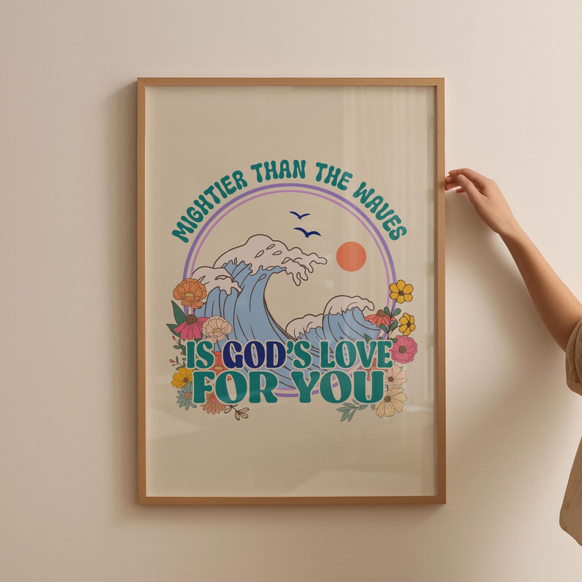 Retro Christian Wall Art Print Religious Poster Faith Print Scripture Art Christian Print Bible Verse Gift For Christians Wall Decor - Image 4
