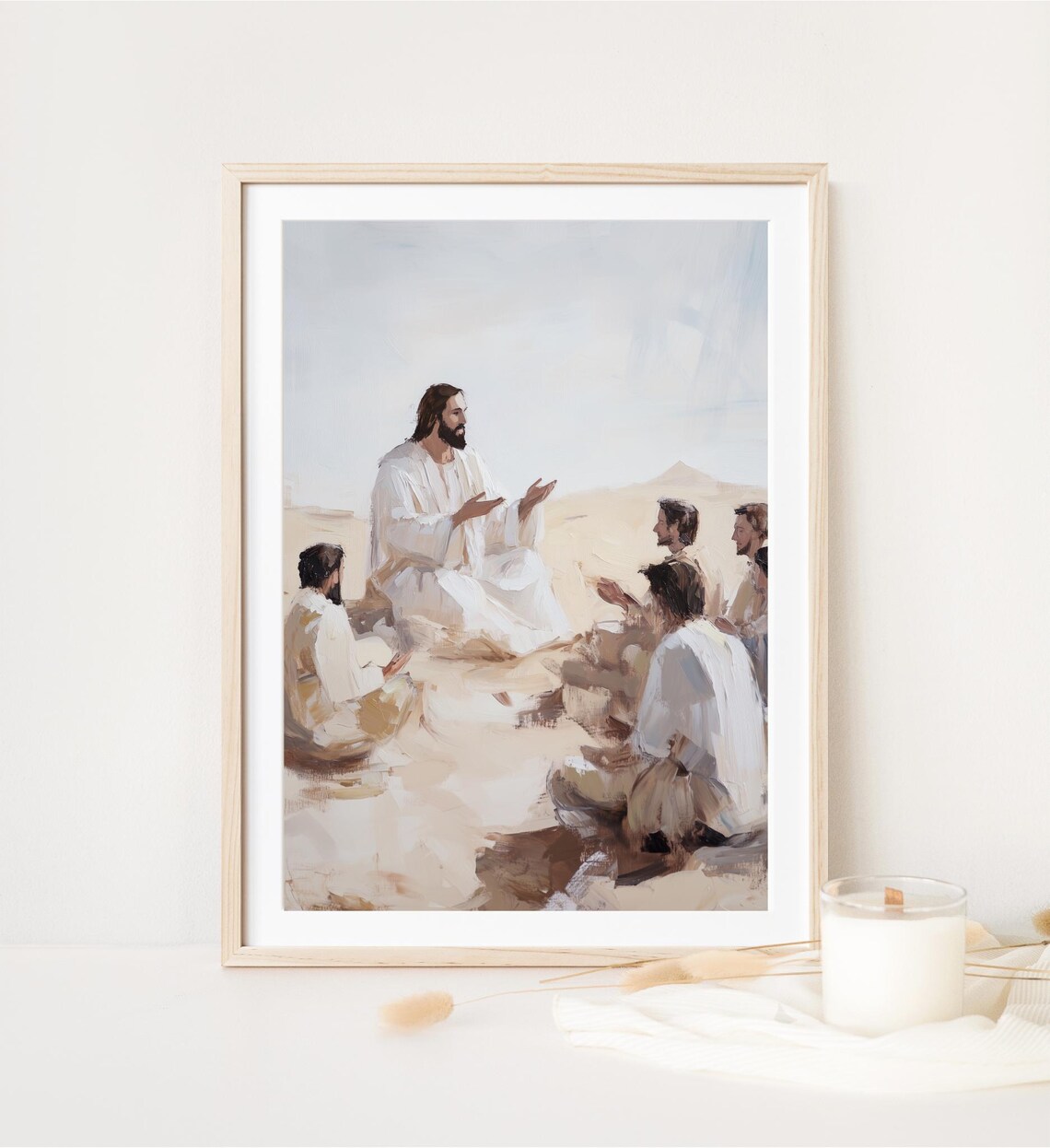 Jesus Teaching His Disciples, Christian Art Print - Image 4