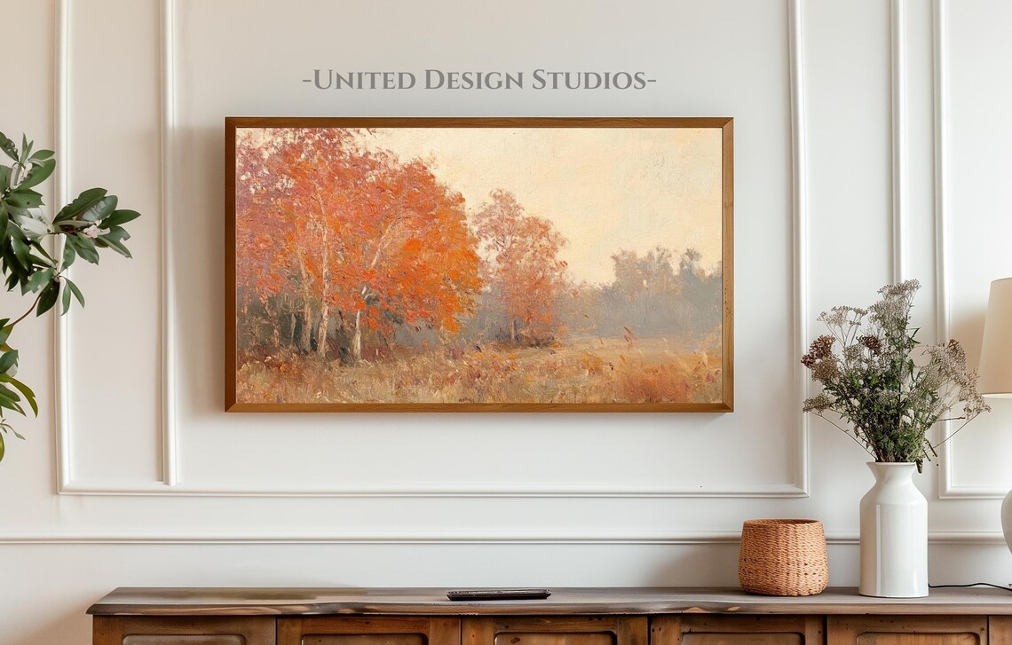 Autumn Trees Fall Landscape Art Print, Seasonal Decor - Image 3