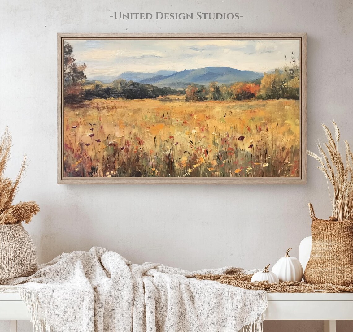 Autumn Wildflowers Decor, Fall Wall Art Print - Image 4