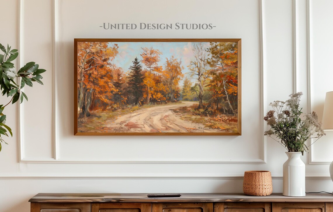 Fall Landscape Oil Painting, Autumn Forest Art Print - Image 5