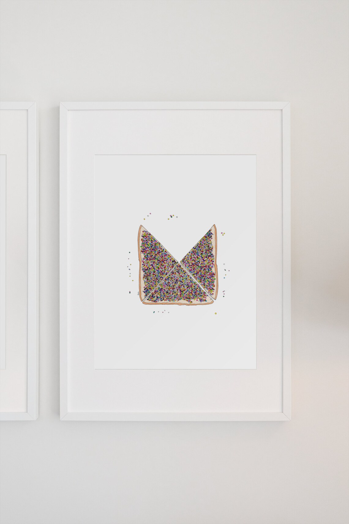 Fairy Bread Series Bread D, Food Fun Art Print