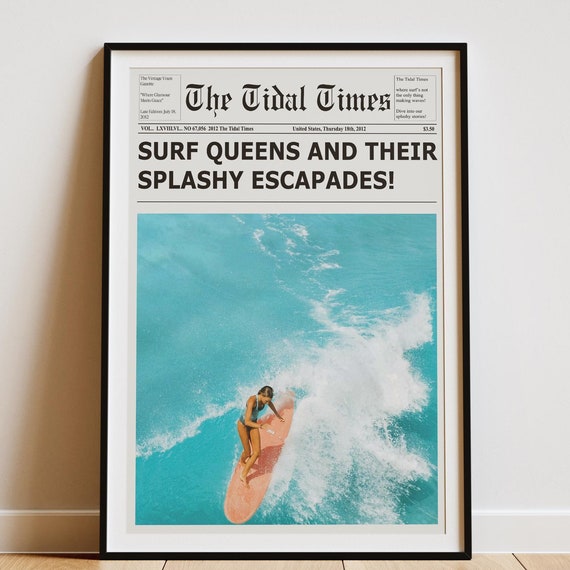 Coastal Magazine New York Times Retro Poster