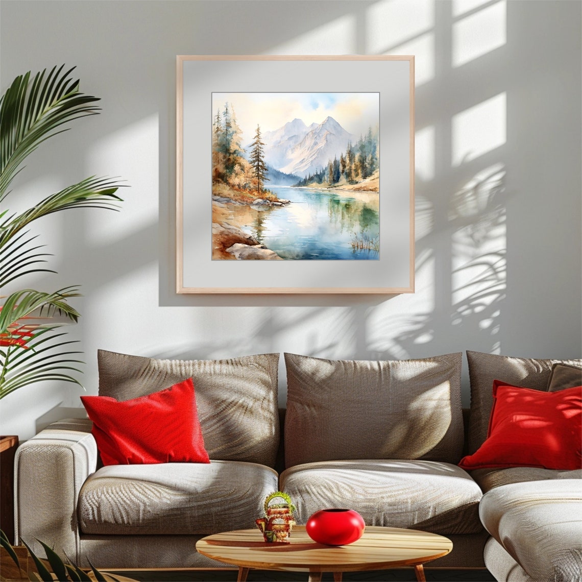 Mountain Landscape Banff Painting Canada Watercolor Art Print Mountain Lake Wall Art National Park Artwork Home Decor Gift Art - Image 2