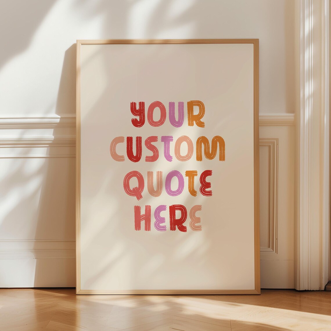 Custom Text Print, Personalised Typography Art
