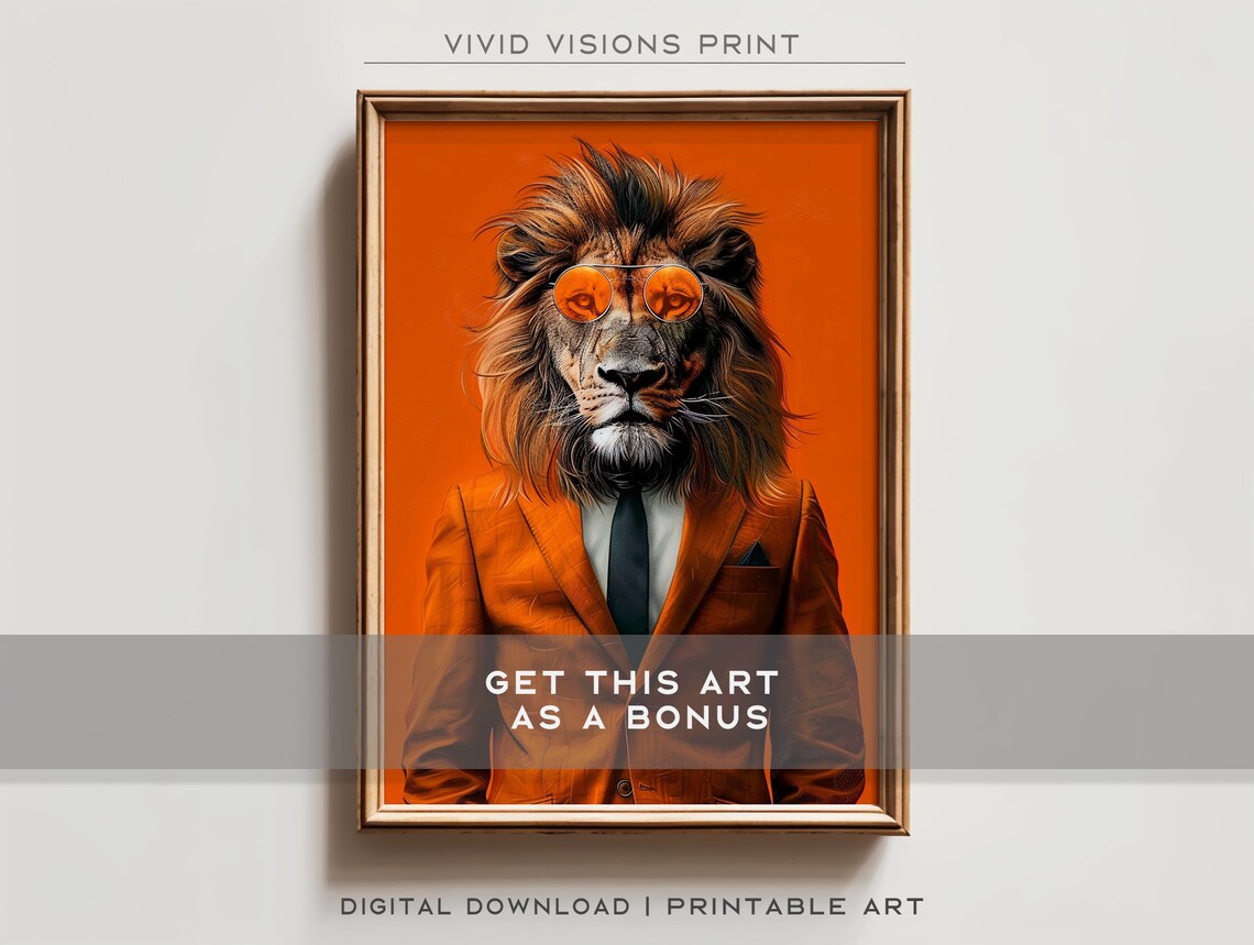 Modern Iguana Portrait, Elegant Animal Art Print - Image 2
