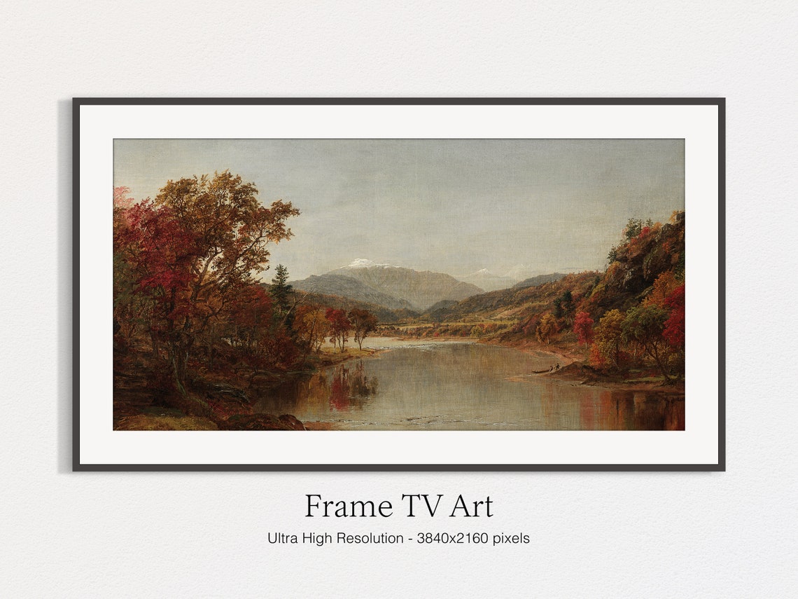 Autumn Trees Oil Painting Art Print - Image 4