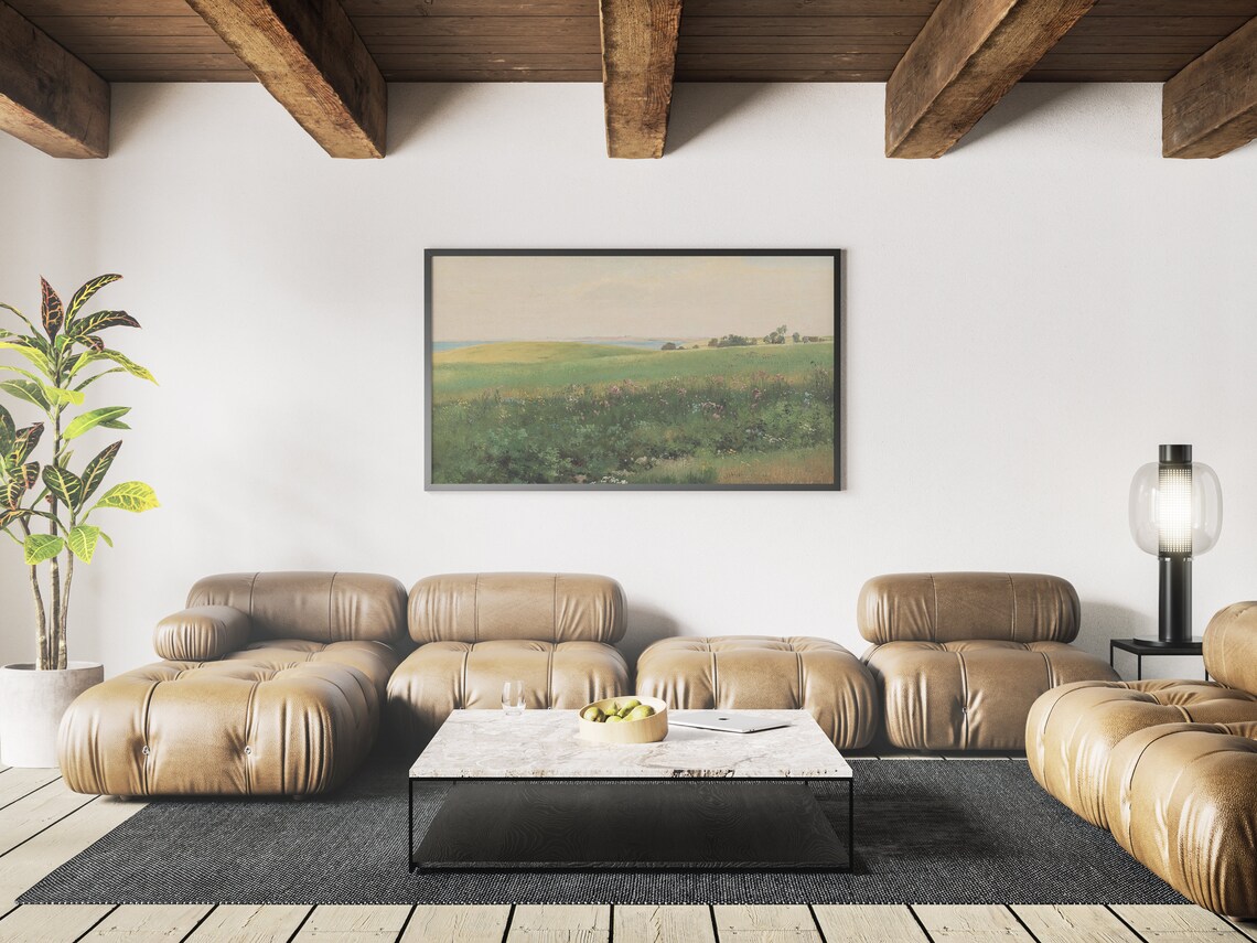 Summer Field Scenery Classic Oil Art Poster - Image 4