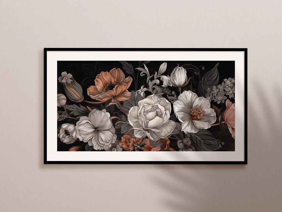 Modern Summer Flowers Art Print - Image 2