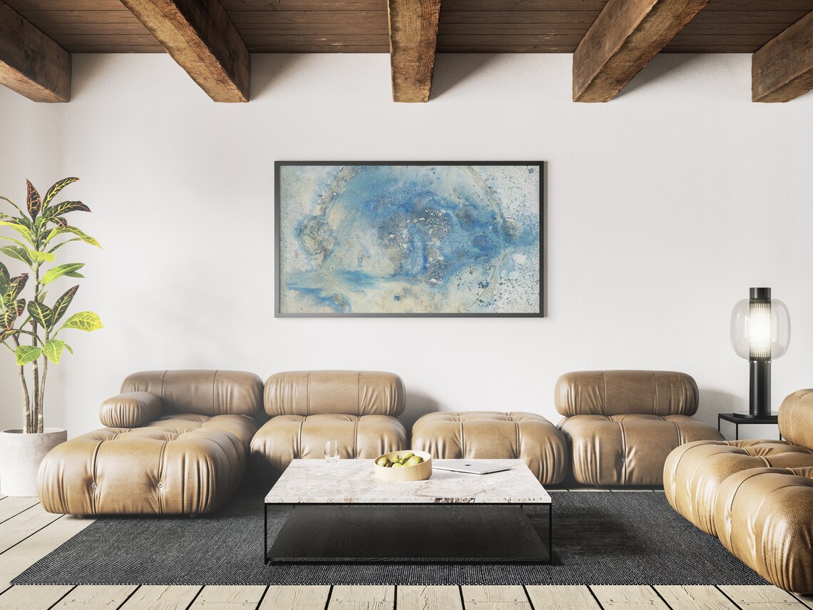 Abstract Oil Painting Art Print, Frame TV Style - Image 3