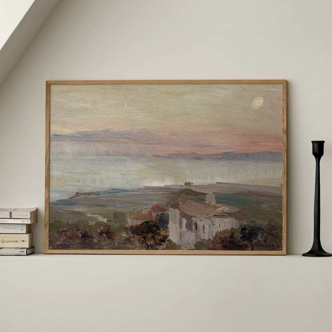 Vintage River Landscape Art Print - Image 4