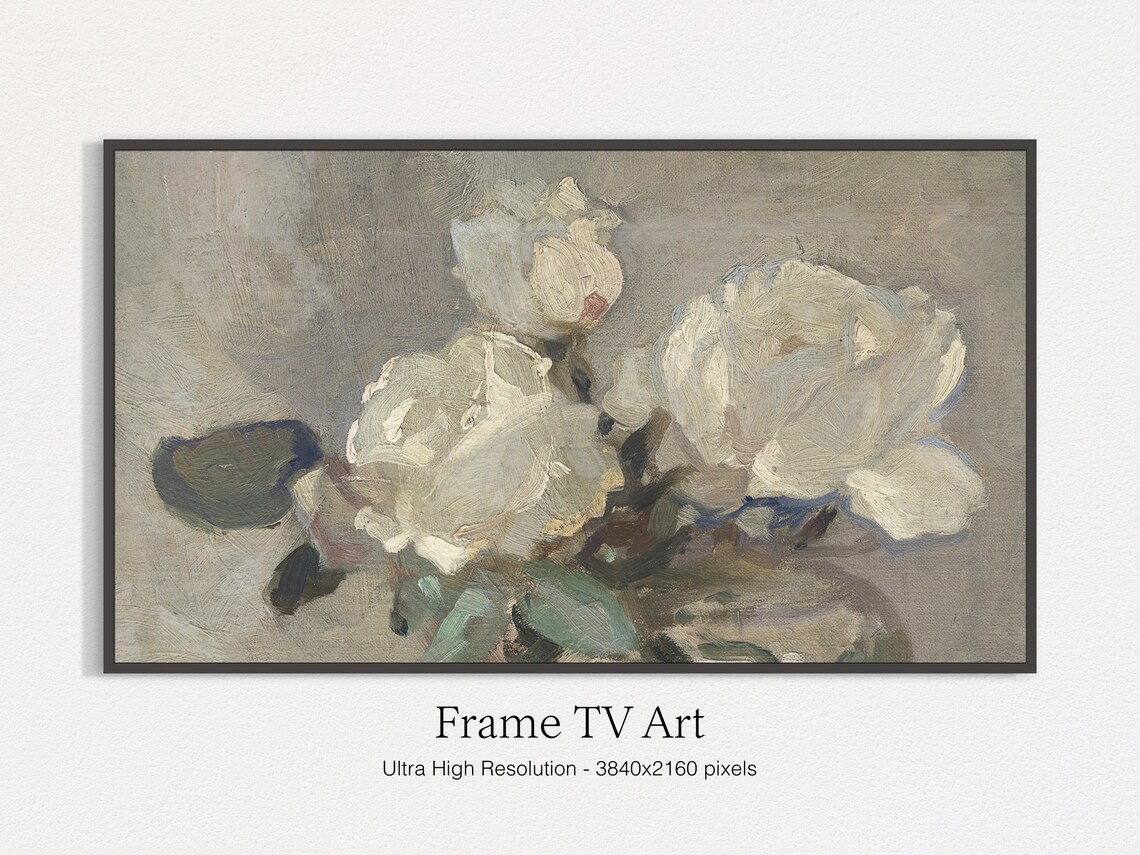 Frame TV Vintage Flower Botanical Poster