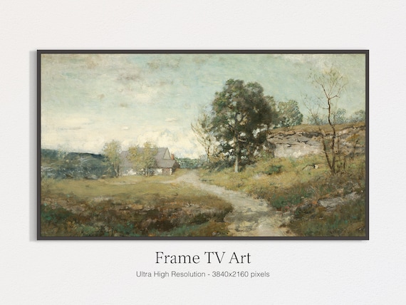 Vintage Summer Landscape Art Print, Seasonal Decor