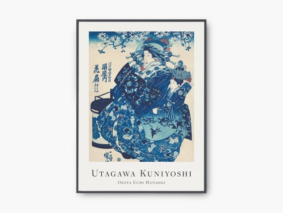 Japanese Wall Art Modern Home Decor Utagawa Kuniyoshi Exhibition Poster