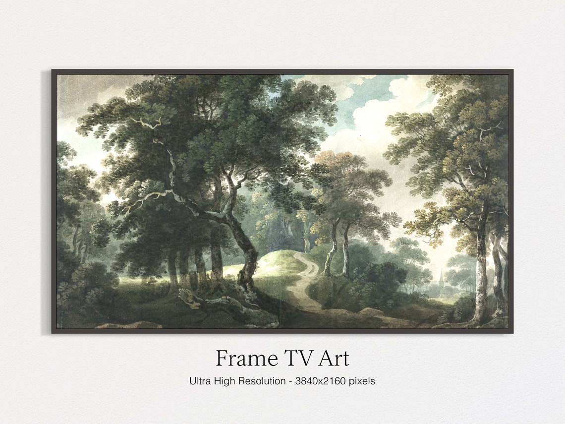 Spring Forest Painting, Oil Art Print