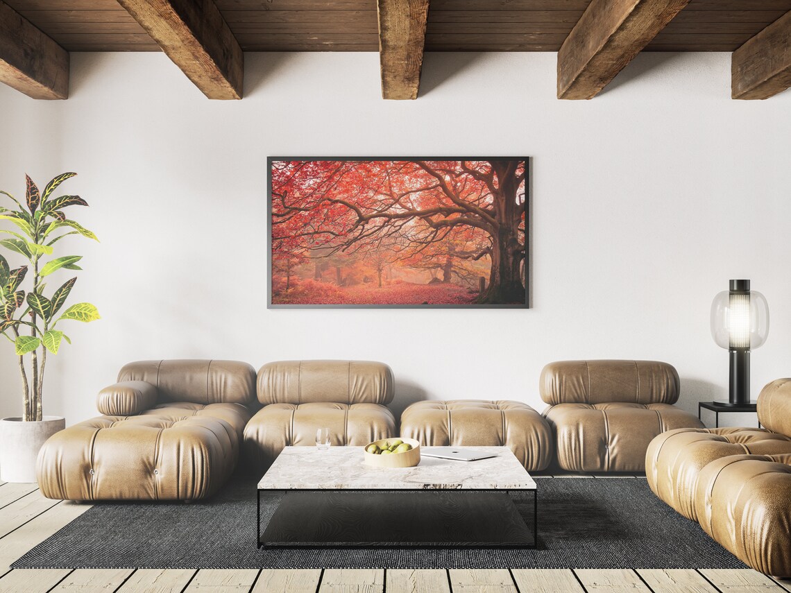 Autumn Landscape Bokeh, Fall Landscape Art Print - Image 3