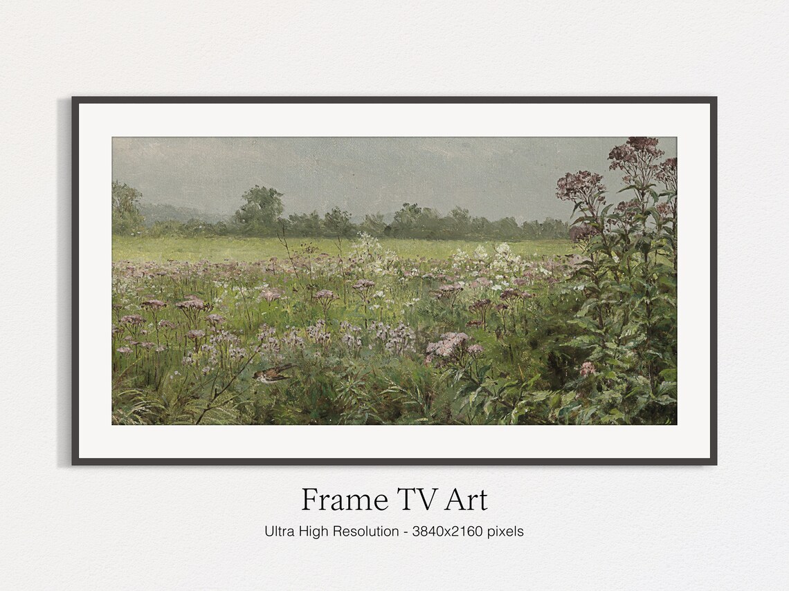 Vintage Oil Landscape Painting Art Print - Image 5