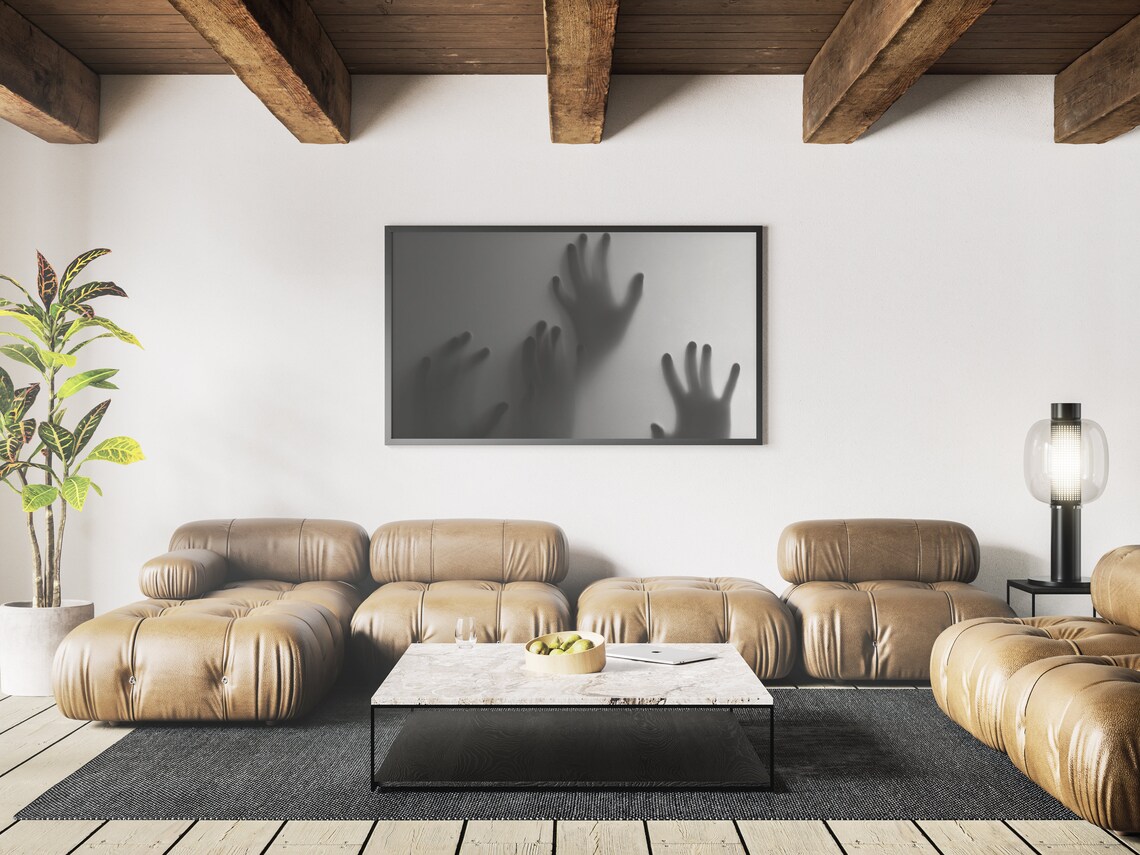 Halloween Ghost Hands Photography Art Print - Image 3