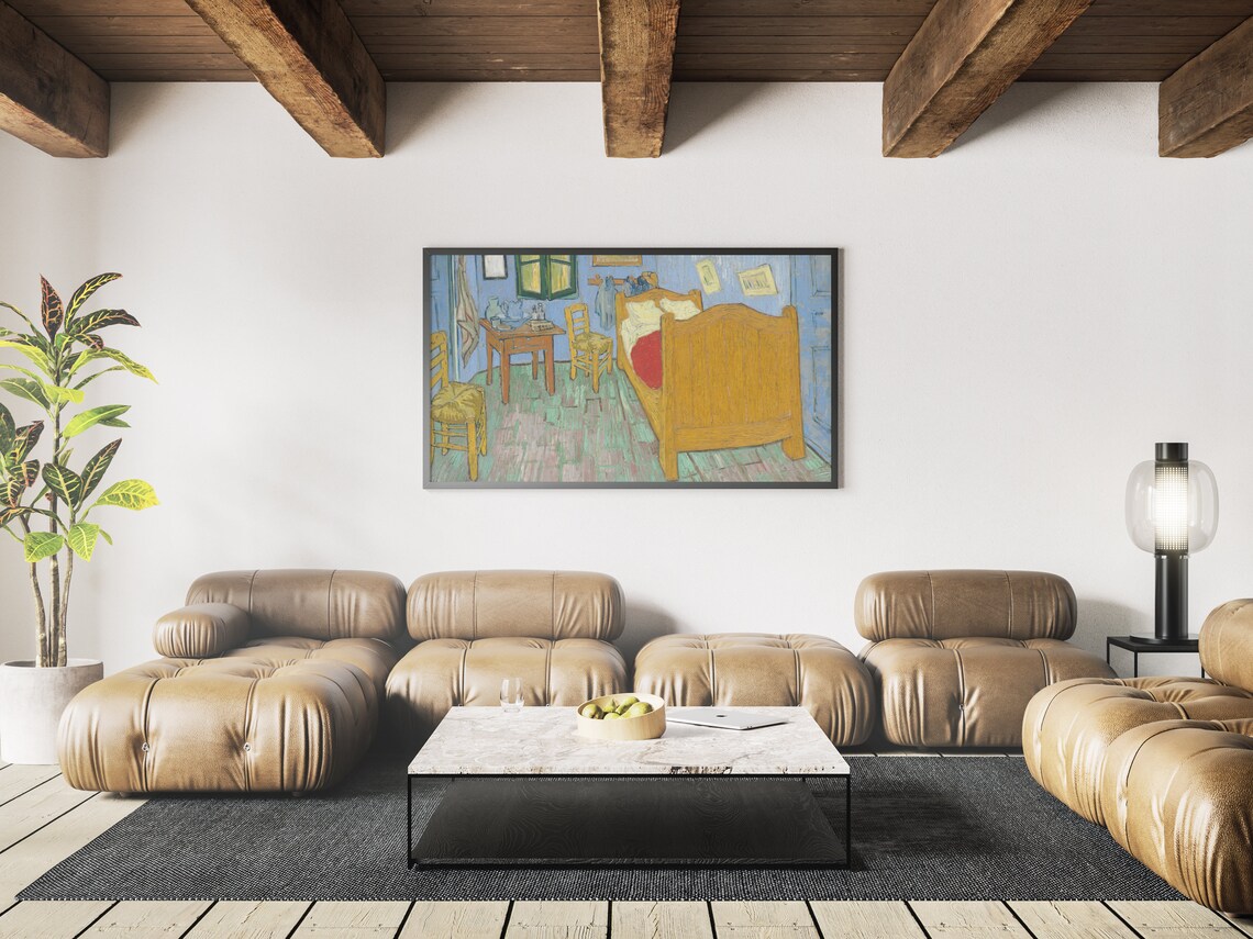 Van Gogh Bedroom In Arles Post-Impressionist Yellow Bedroom Print - Image 5