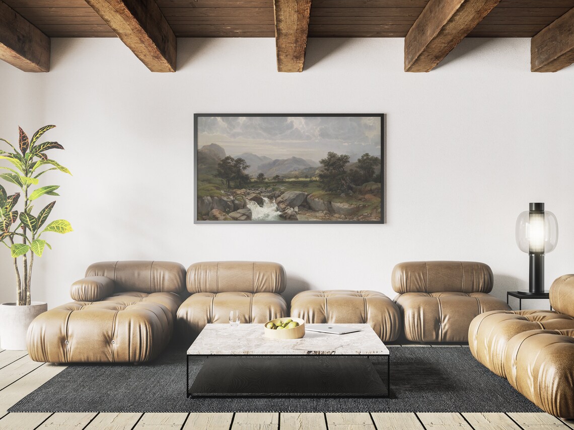 Vintage Landscape Painting, Instant Art Print - Image 4