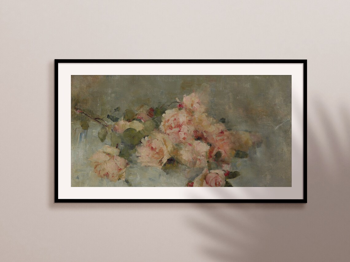 Roses Painting Vintage Floral Still Life Art Print - Image 2